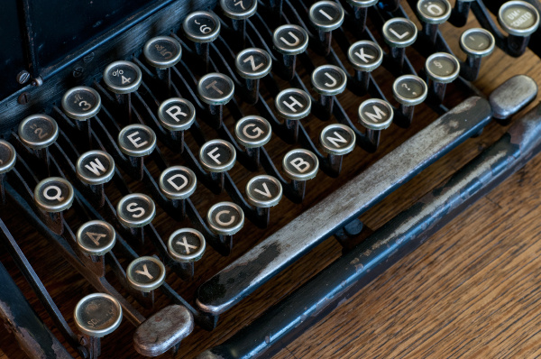 máquina, de, escrever, velha - 8394865
