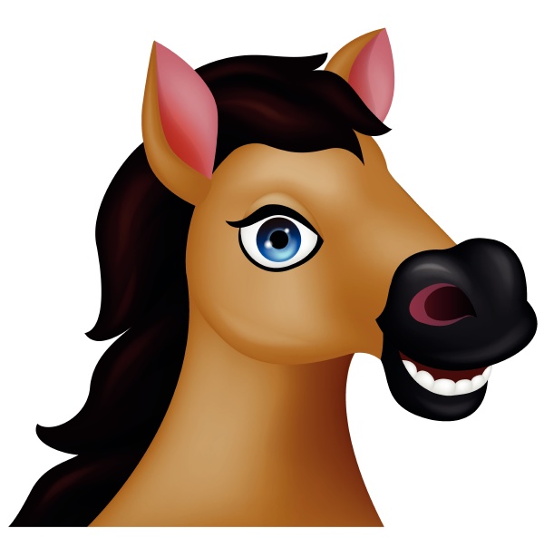 Desenho animado cabeça de cavalo - Fotos de arquivo #28007237 | Banco de  Imagens Panthermedia