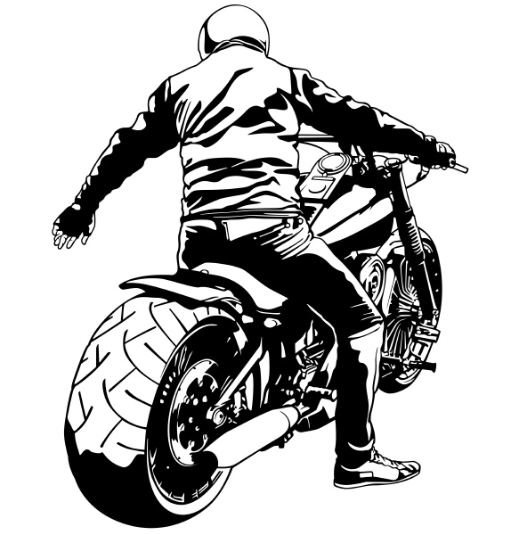 Desenho a Preto E Branco De Motocicletas Queimadas Em Faíscas Explosivas  Ilustração do Vetor - Ilustração de moto, fundo: 213640342