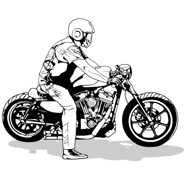 Desenho da motocicleta imagem vetorial de cteconsulting© 3984811