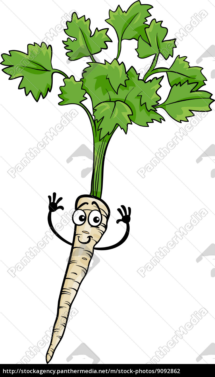 Personagem de desenho animado vegetal bonito