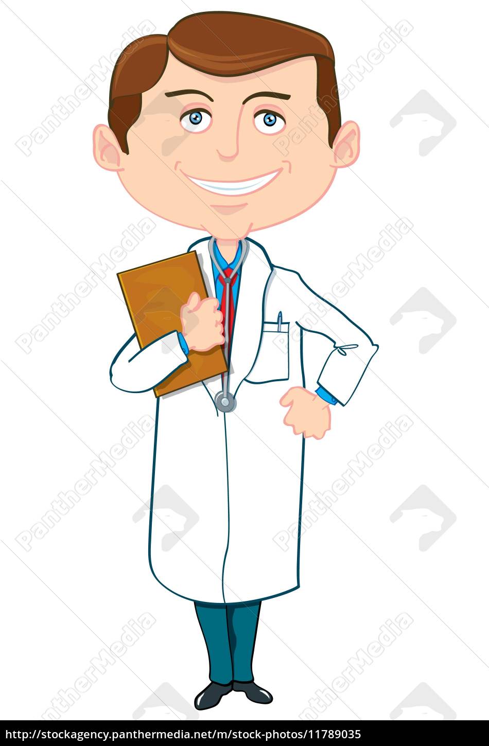 equipe médica . médicos com jaleco branco. personagens de desenhos  animados. vetor . 17415576 PNG