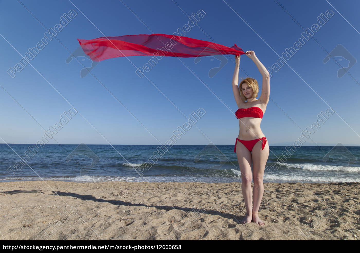 Na praia mulher 