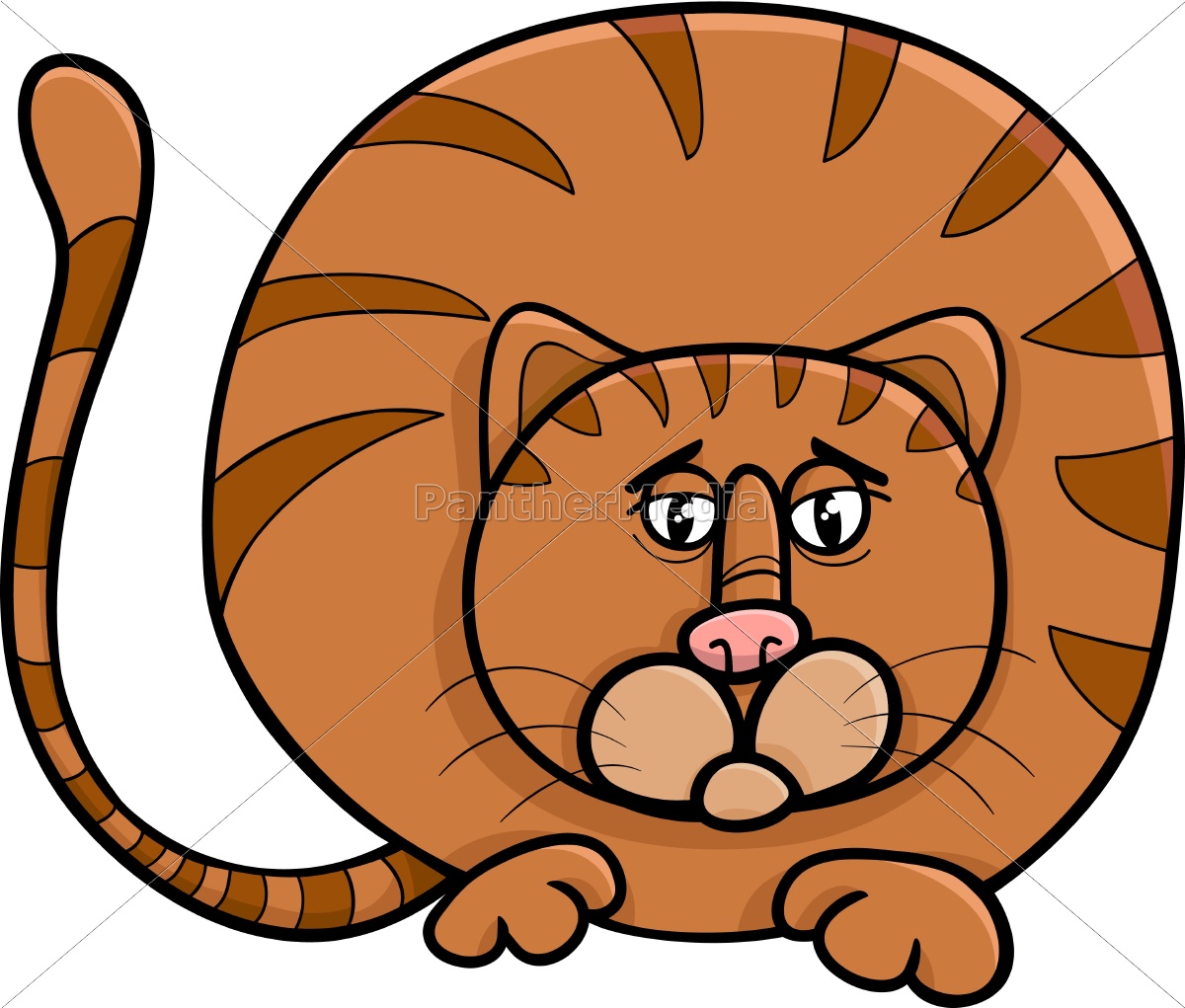 Desenho De Desenhos Animados Gatos Personagens Animais Página Para