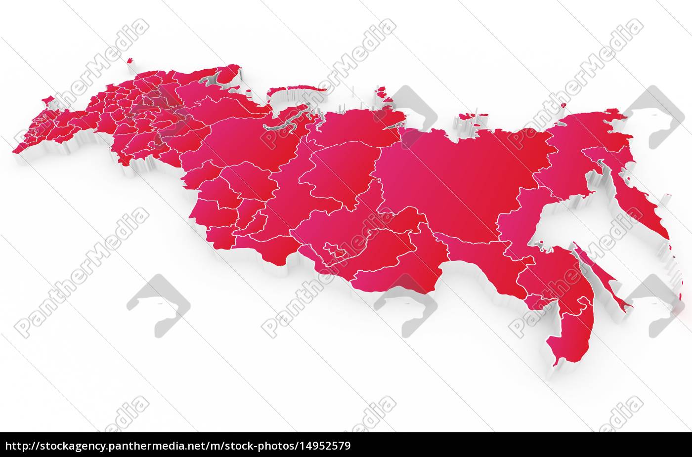 mapa do vetor da federação russa - Fotos de arquivo #8406577