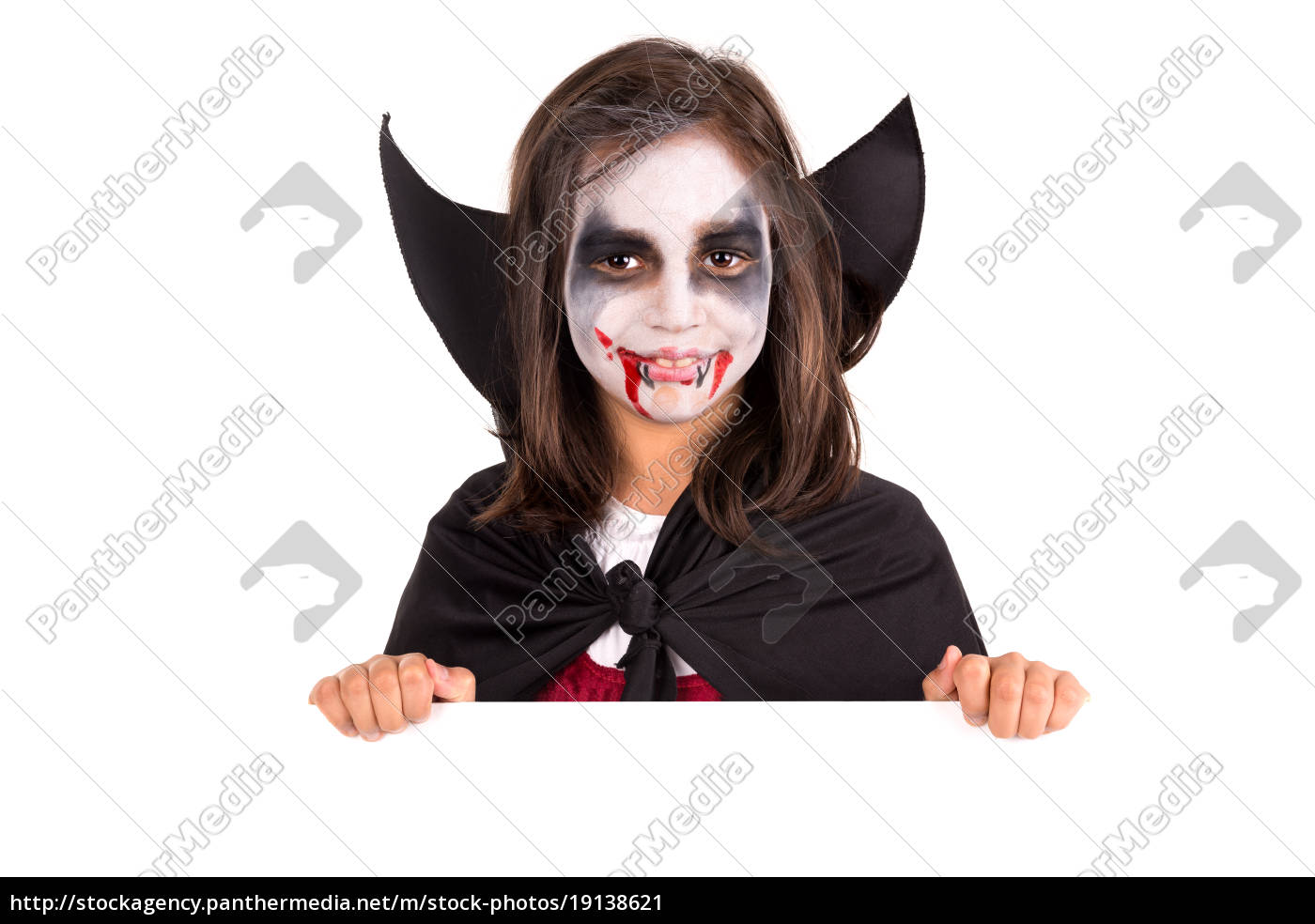 Homem Alegre Na Fantasia De Vampiro De Halloween Foto de Stock