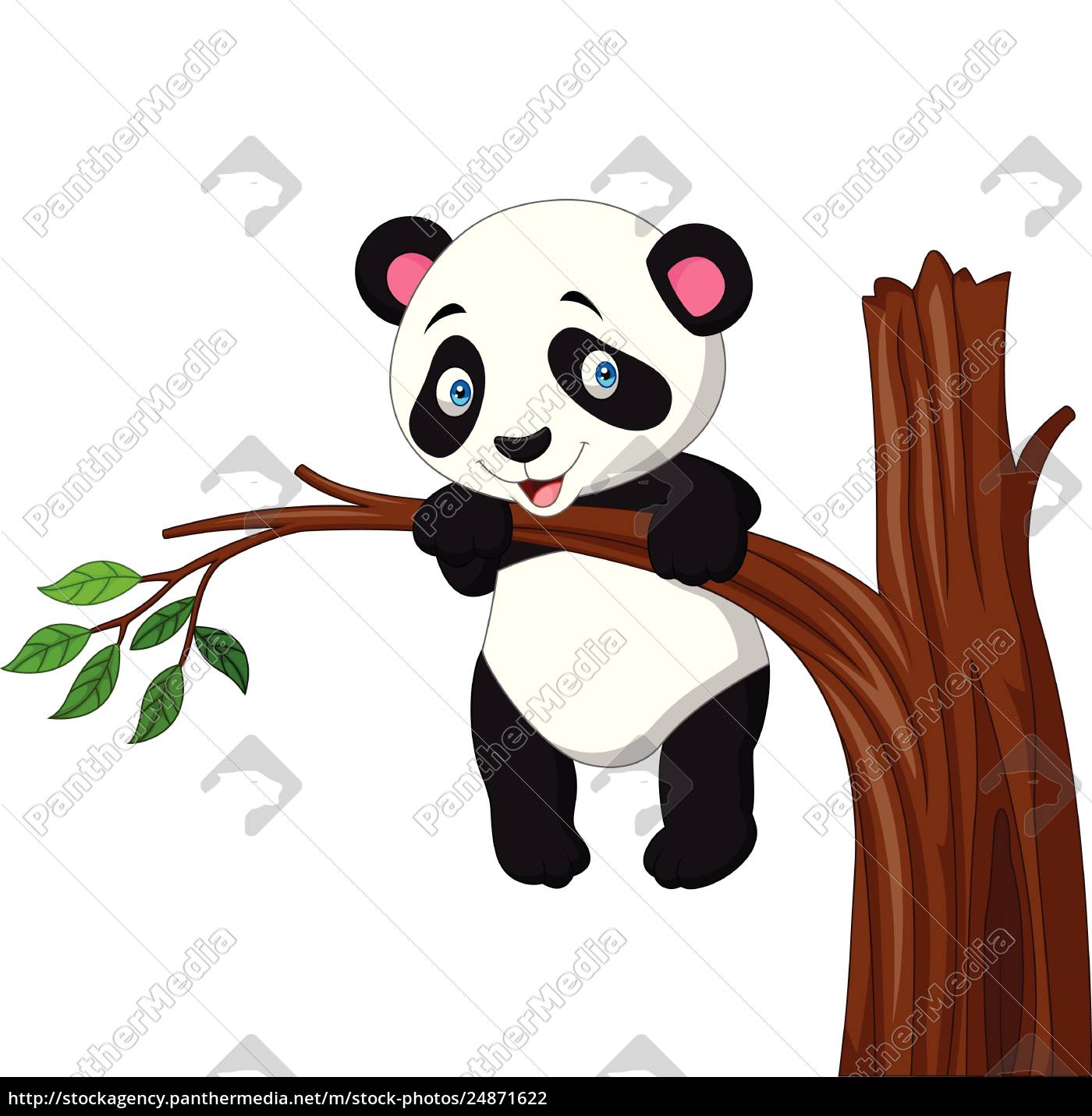 Panda desenho apaixonado Fotos de Stock, Panda desenho apaixonado