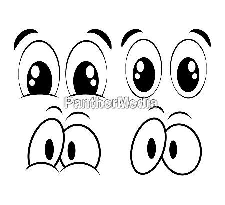 olhos dos desenhos animados definidos para o design - Fotos de arquivo  #25929743 | Banco de Imagens Panthermedia
