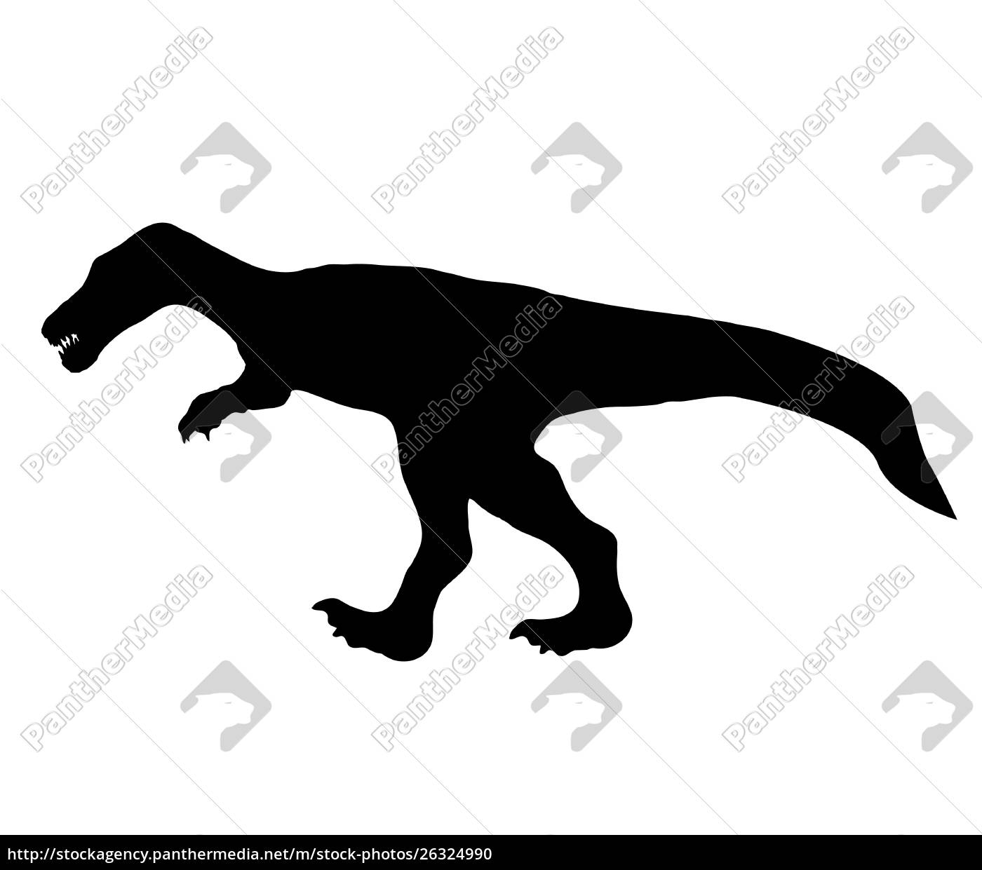 Tyrannosaurus rex esboço e silhueta ilustrações conjunto imagem