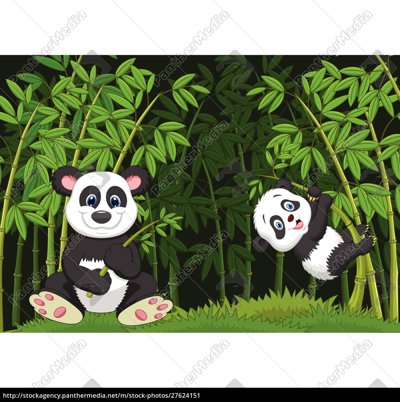 Vetores de Ilustração De Desenho Animado De Um Panda e mais imagens de  Animal - Animal, Animal selvagem, Bambu - iStock