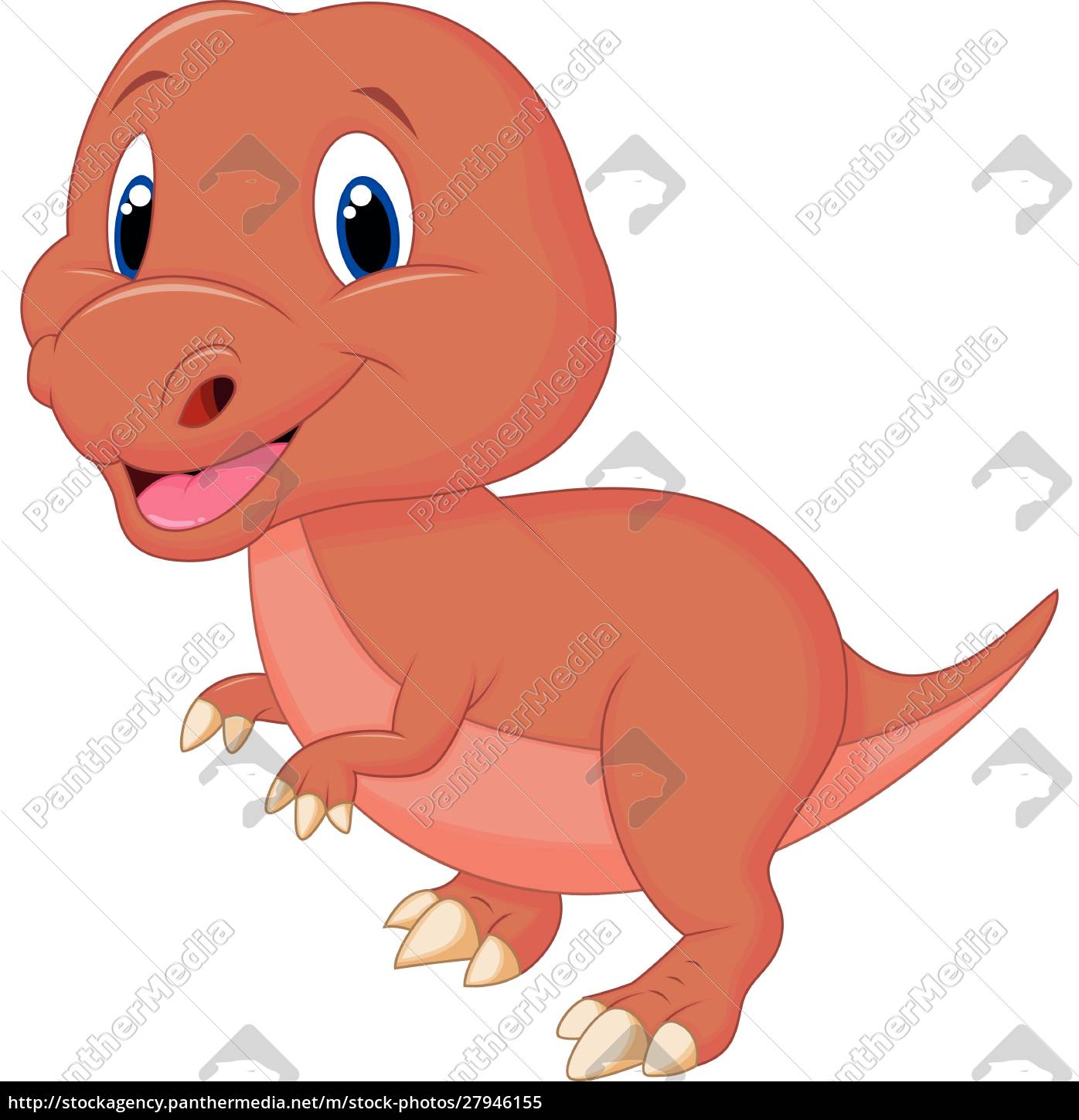 Desenho animado de dinossauro fofo - Stockphoto #27946155