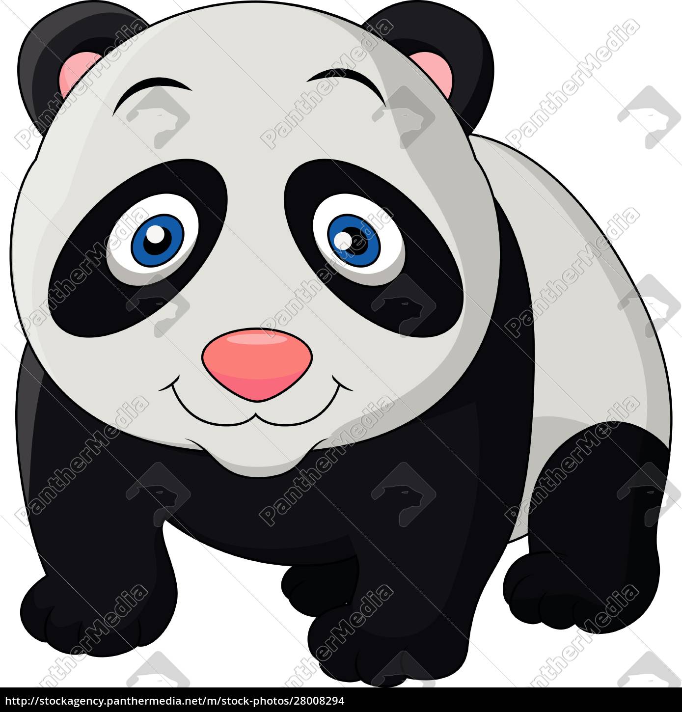 Desenho fofo do bebê panda - Stockphoto #28011987