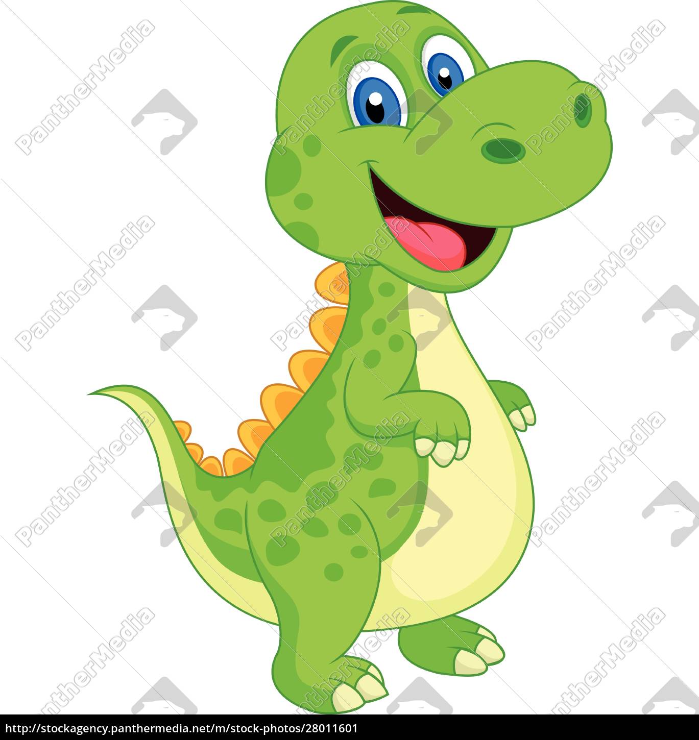 Desenho animado de dinossauro fofo - Stockphoto #27945621