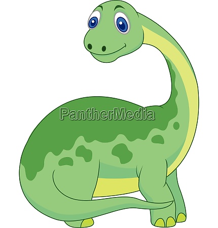 Bonito Dinossauro Verde Desenho Animado Personagem Adesivo Ilustração  imagem vetorial de blueringmedia© 527529870