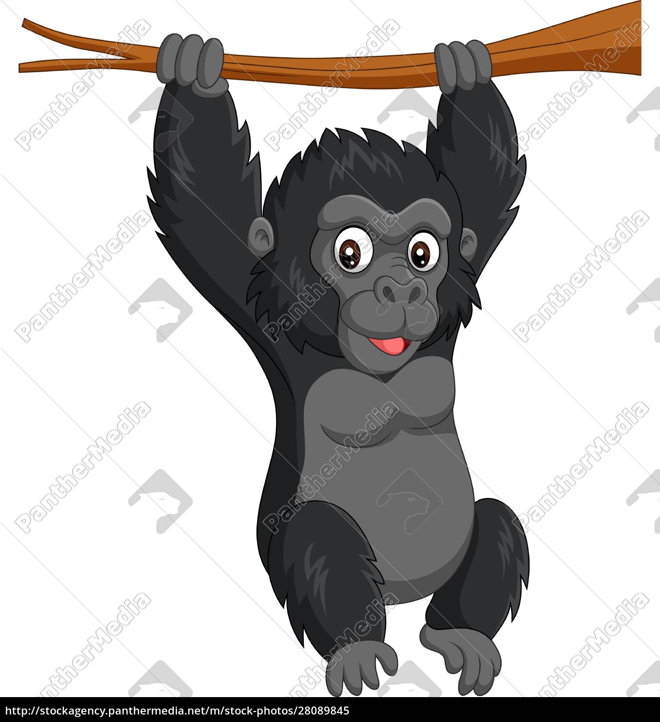 Desenho de Gorila bebé pintado e colorido por Usuário não registrado o dia  19 de Janeiro do 2016