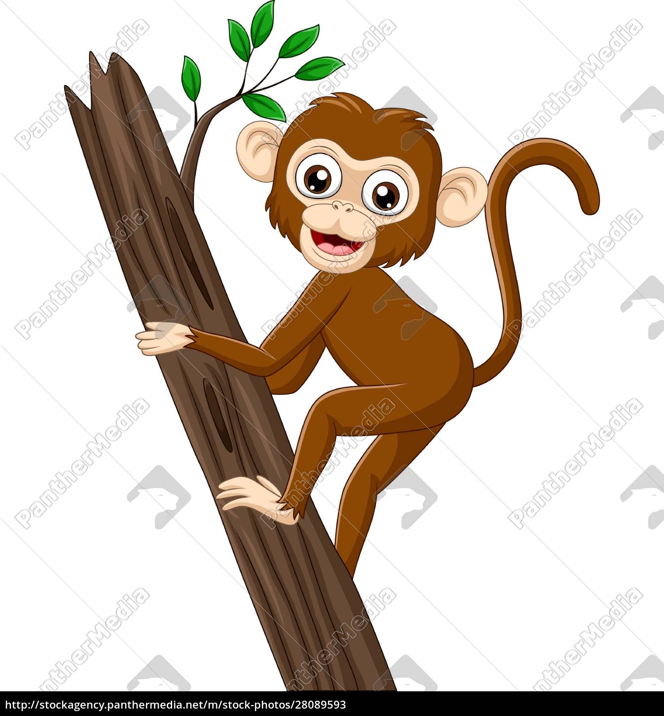 2022 novo desenho animado: pequeno macaco sentado em uma árvore de banana.  Corte de metal morrer é usado para o processo de corte de papel e cartão de  visita - AliExpress