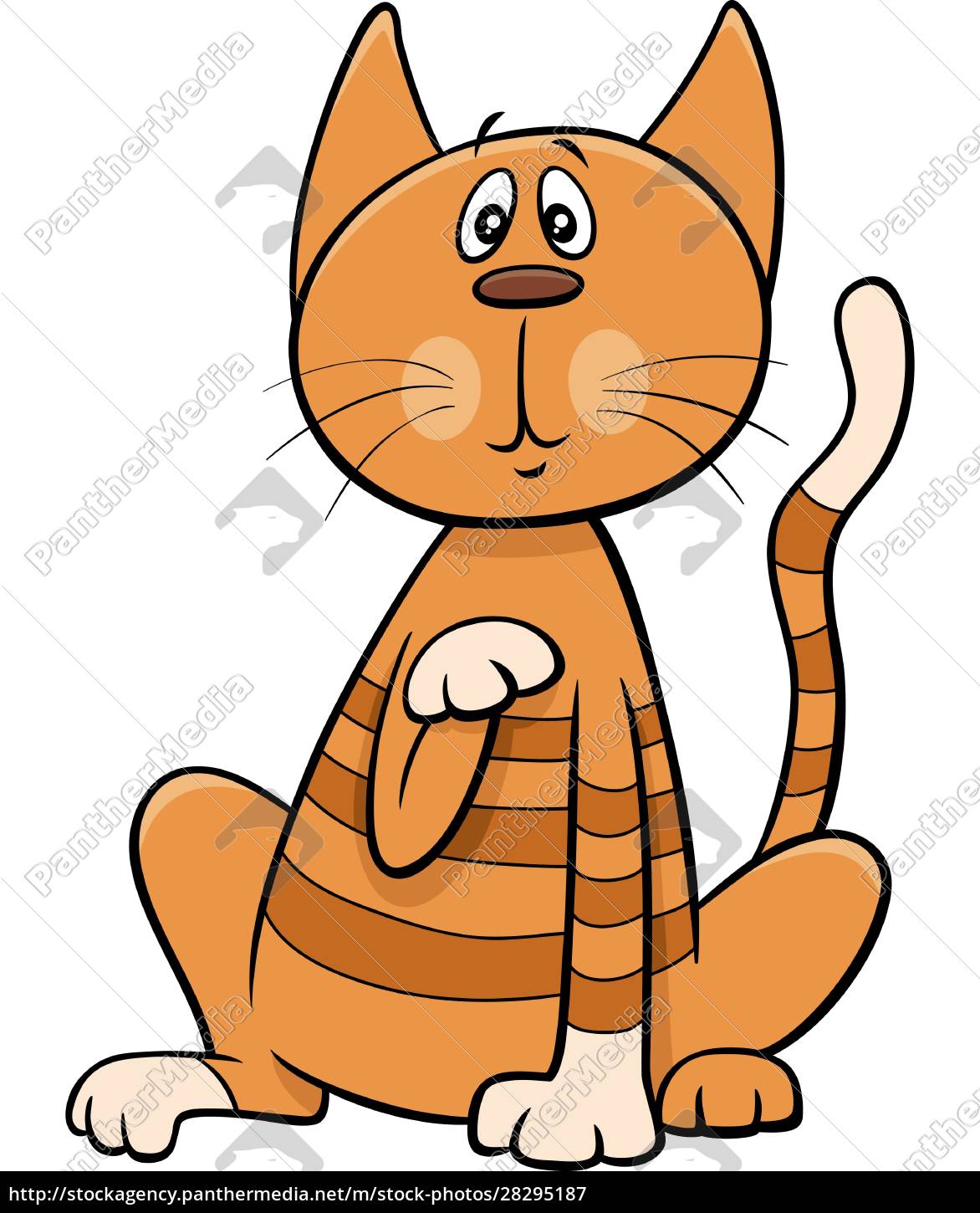 personagem animal em quadrinhos de gato surpreso dos desenhos animados  13570126 Vetor no Vecteezy