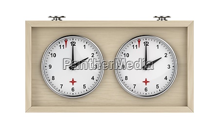 Relógio Analógico De Xadrez Em Madeira Imagem de Stock - Imagem de branco,  jogador: 207093557