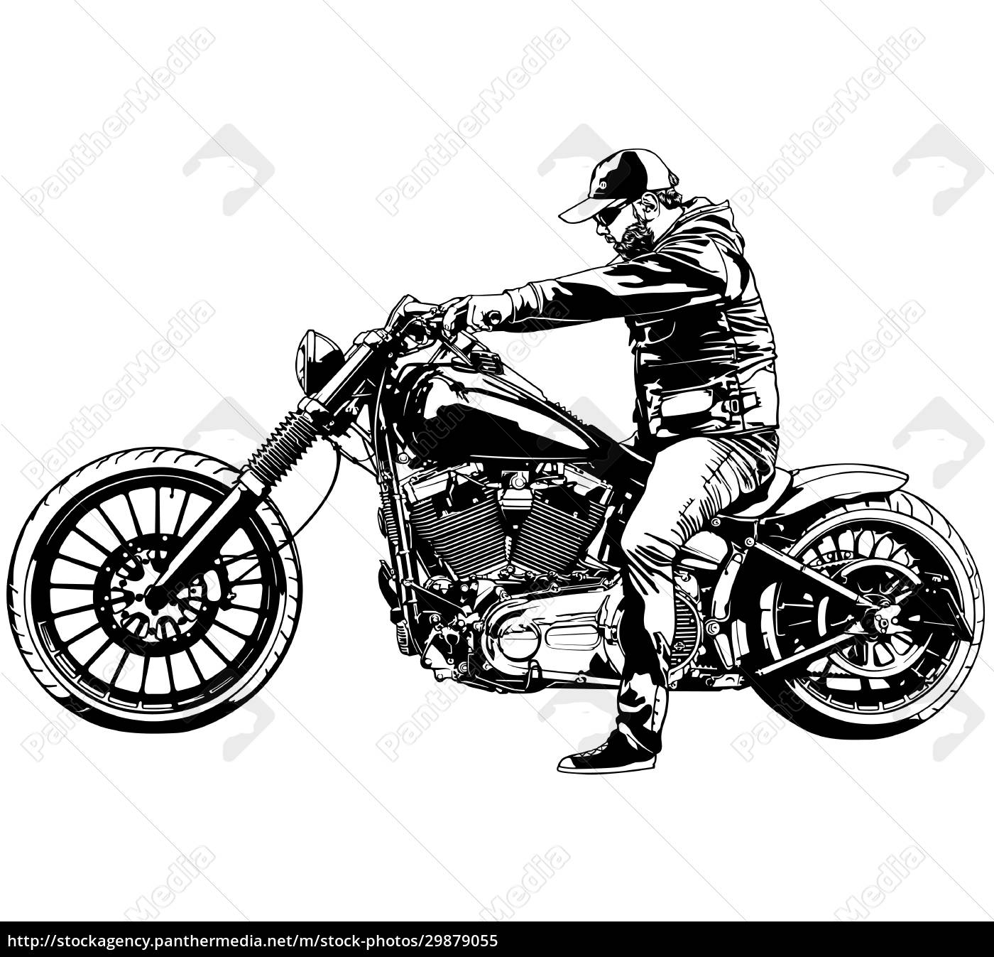 Desenho da motocicleta imagem vetorial de cteconsulting© 3984811