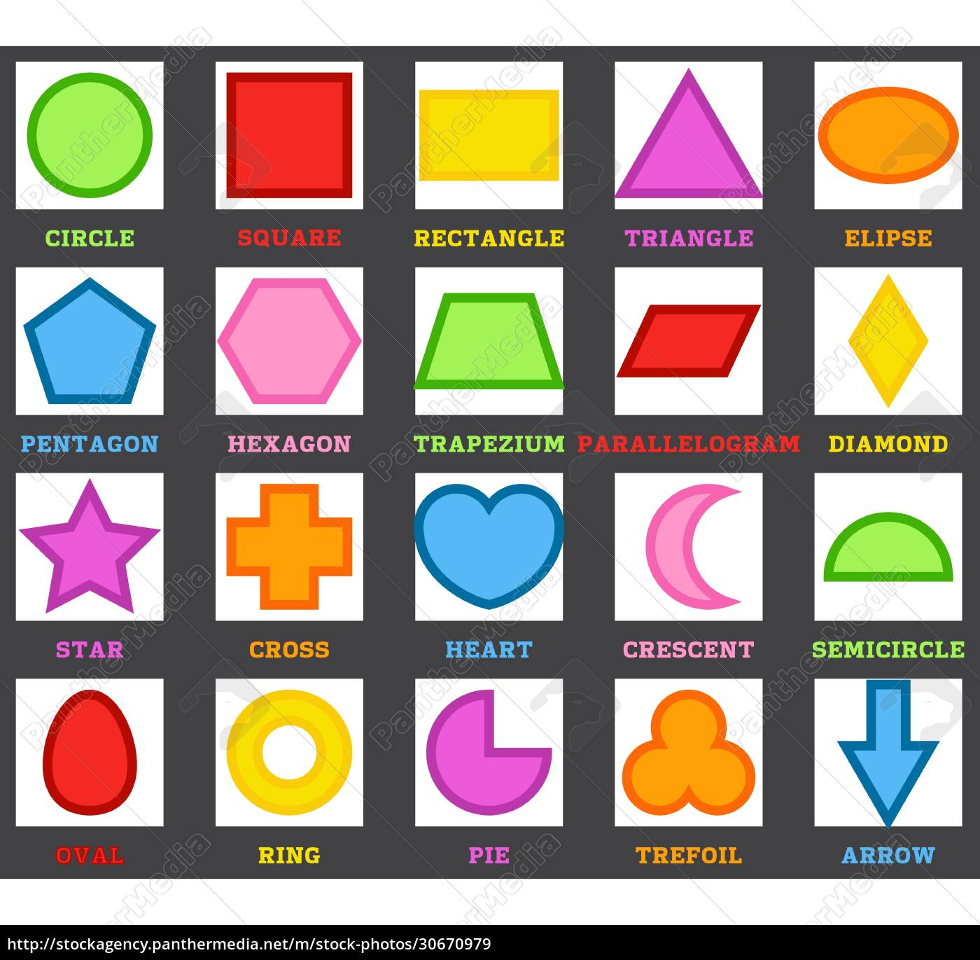 Inglês no dia a dia: Formas Geométricas 1 - (Shapes)