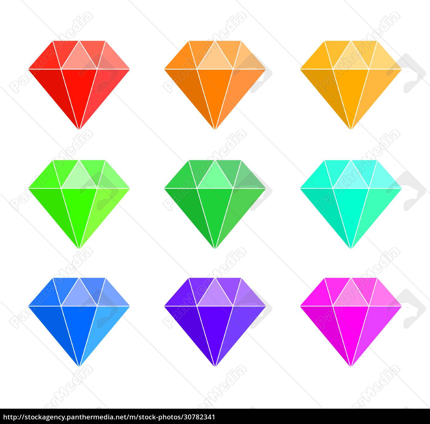 Vetores de Ícone De Forma De Diamante Sinal De Cristal De Joias