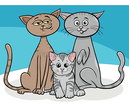 ilustração dos desenhos animados de gatos fofos e personagens de gatinhos.  conjunto de gatos fofos, coleção